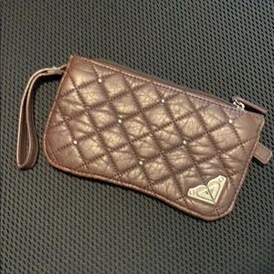 Roxy brown leatherette wallet.